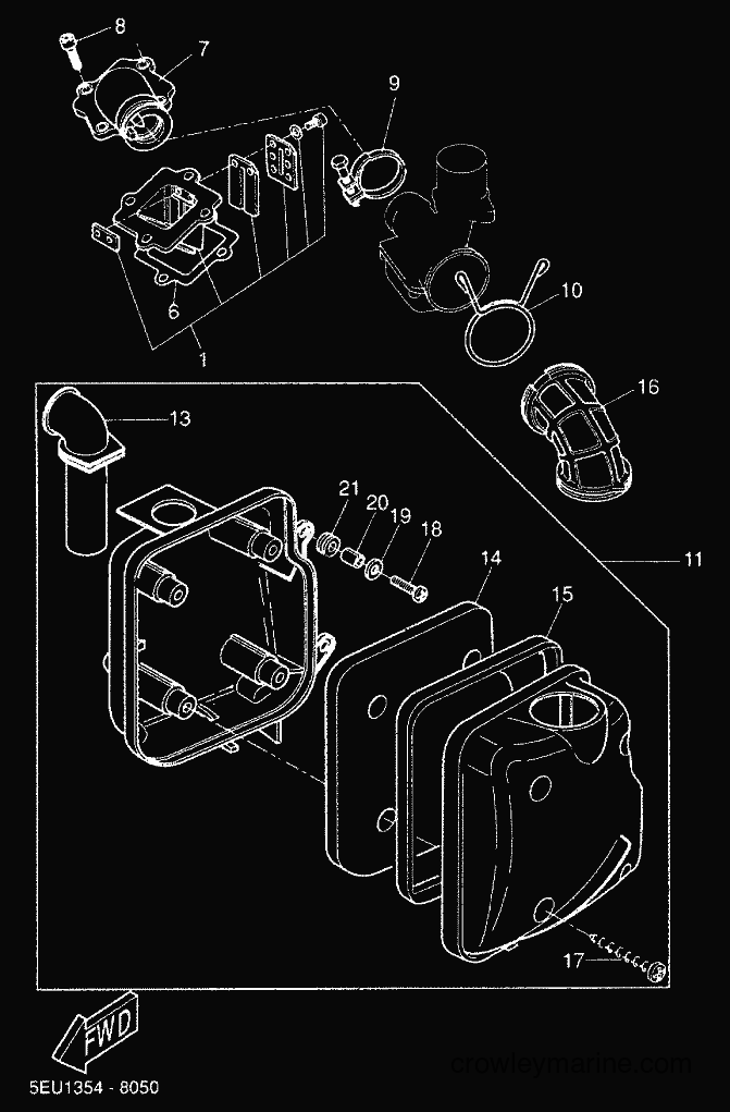 Yamaha Motors YH50 (5JB4) [030] - INTAKE