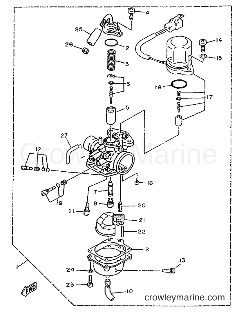 1996 Scooter YA50F - YA50F (4SN2) [999] - CARBURETOR