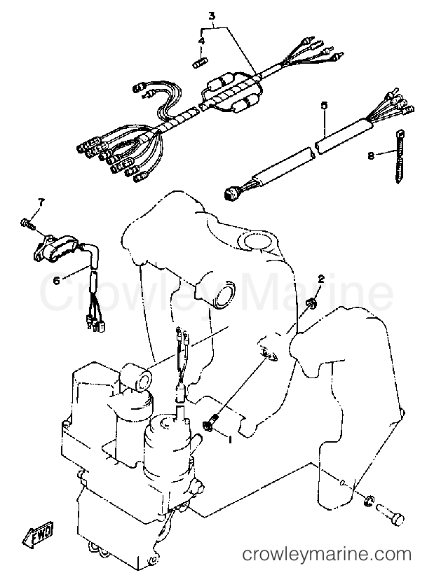 Yamaha Motors 200ETXF - BRACKET 2