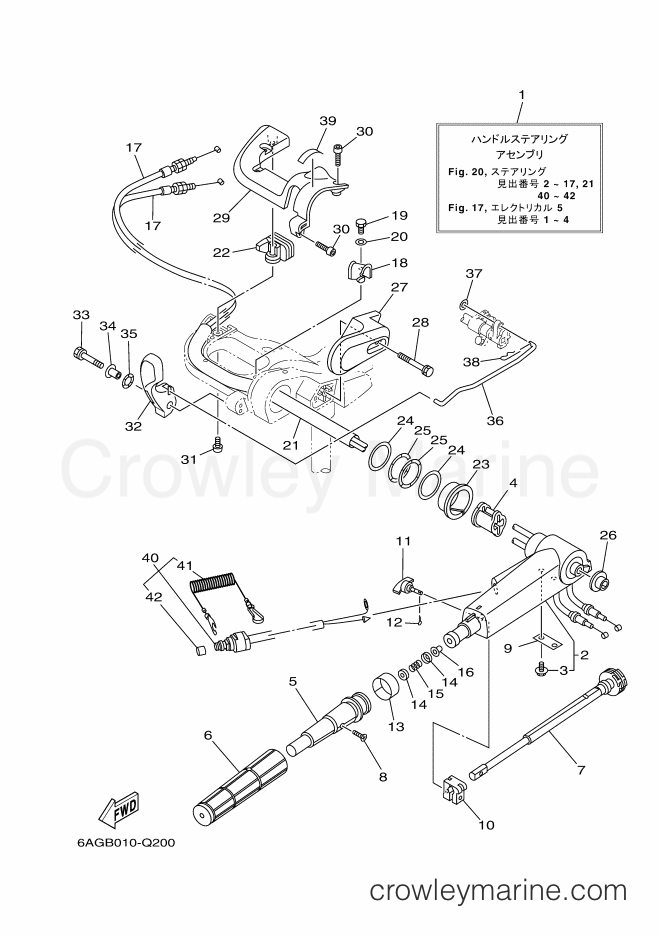Yamaha Motors F20BEHP L (6AHC) [510] - STEERING