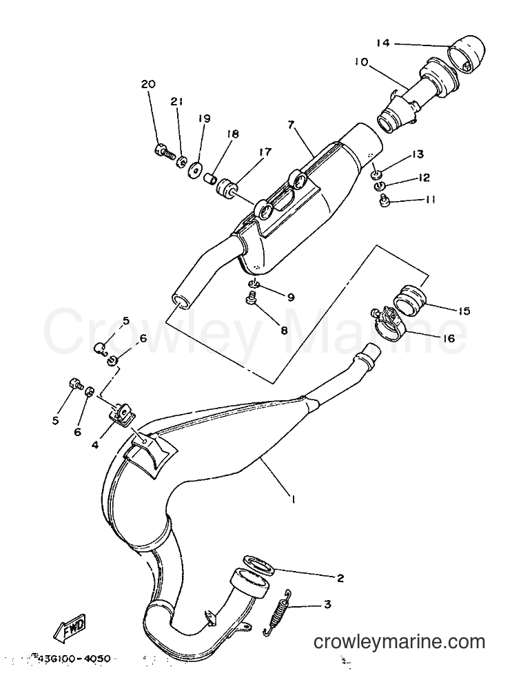 Yamaha Motors IT200S (1VH) [999] - EXHAUST