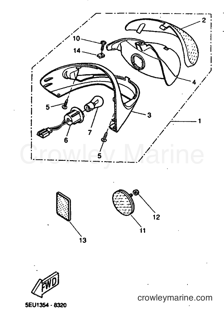 1999 Scooter YH50 - YH50 (5JB2) [030] - TAILLIGHT