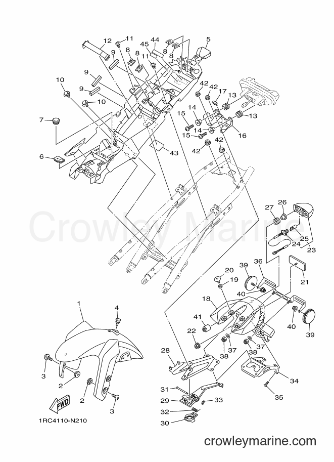 2014 Street Bike MT09 - MT09 (1RC5) [010] - FENDER