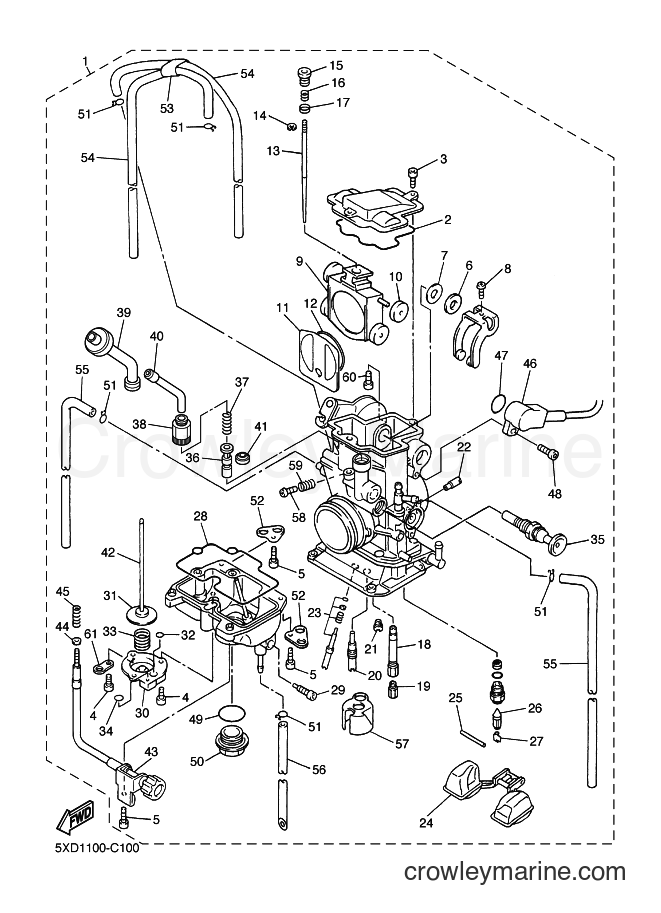 2004 Dirt Bike YZ450F - YZ450F (5XD2) [040] - CARBURETOR