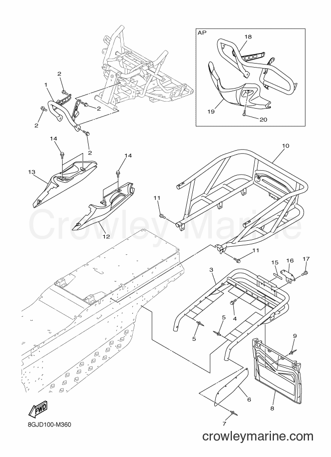 2013 Snowmobile RPZ50VT - RPZ50VT (8GJD) [020] - BUMPER