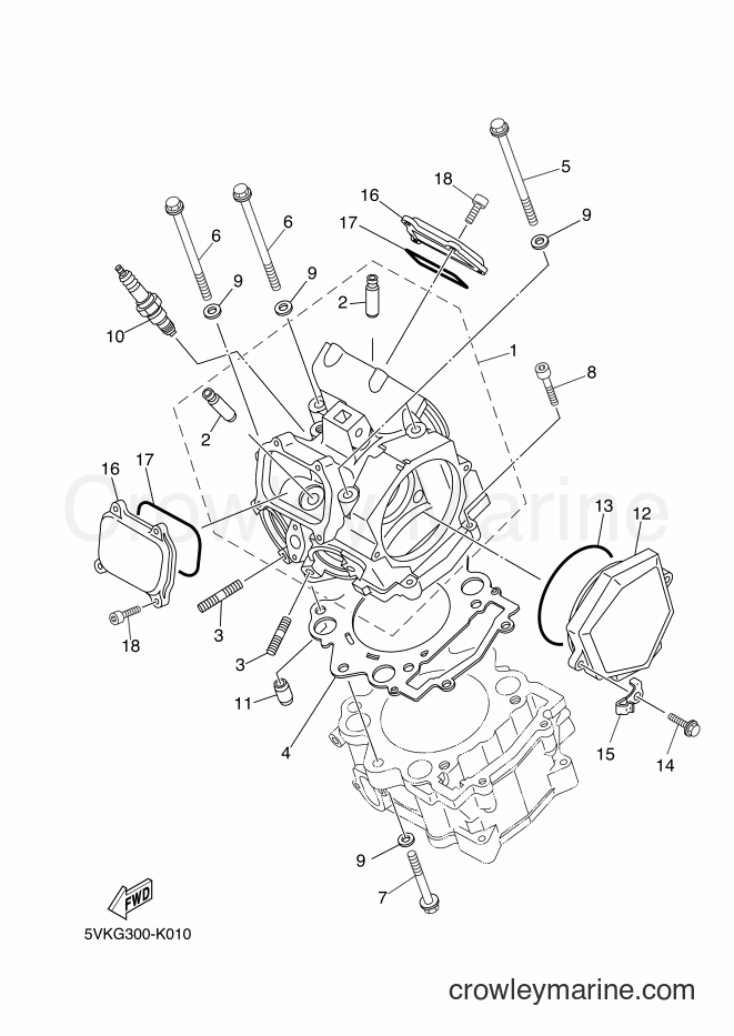 2011 Dirt Bike XT660R - XT660R (5VKG) [010] - CYLINDER HEAD