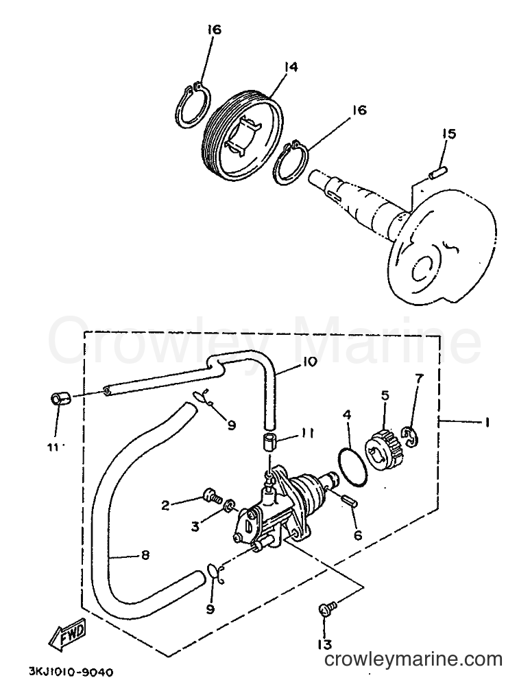 1995 Scooter YE50 - YE50 (4LN3) [999] - OIL PUMP