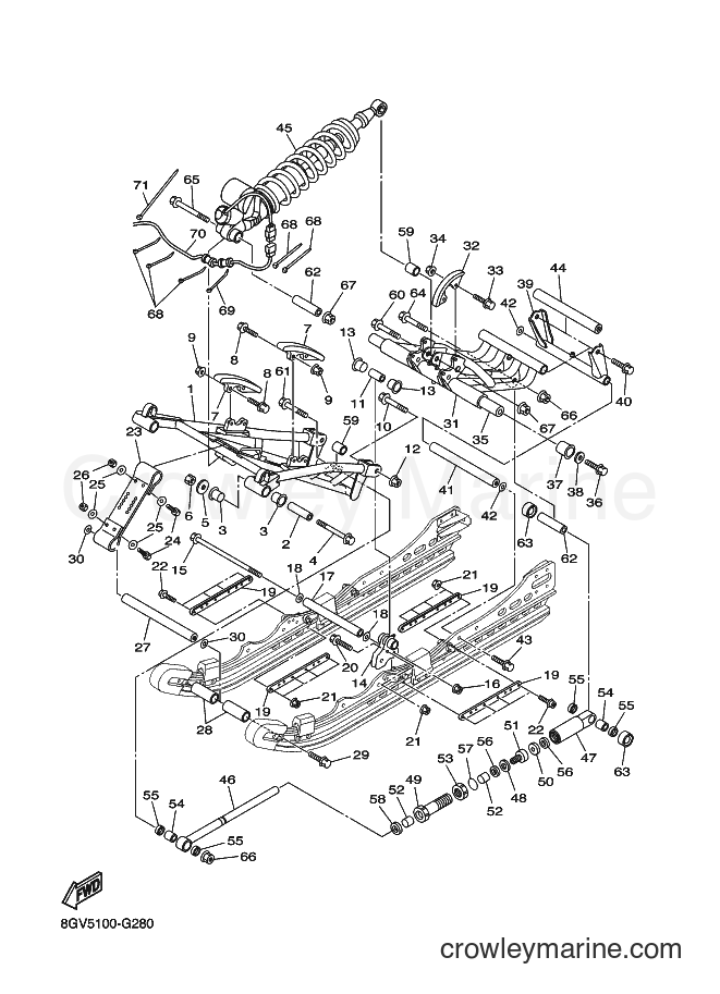 2008 Snowmobile RX10STGTA - RX10STGTA (8GV6) [010] - TRACK SUSPENSION 2