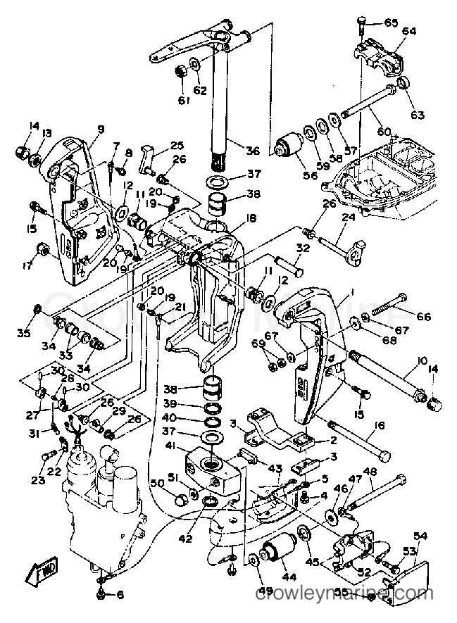 Yamaha Motors 250TXRP - BRACKET 1