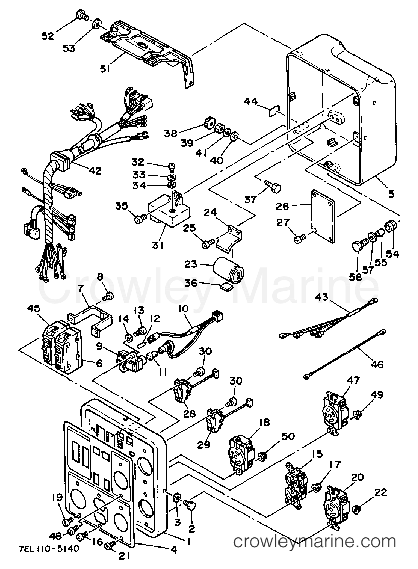 Yamaha Motors EC5000DVE - CONTROL BOX ~7EL-300505 EC4000DV SEE NOTE
