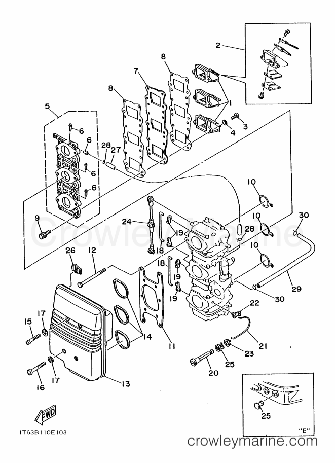 Yamaha Motors 40V (63B) [020] - INTAKE