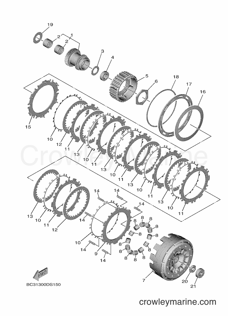 2017 Scooter XP530D-A - XP530D-A (BC31) [010] - CLUTCH