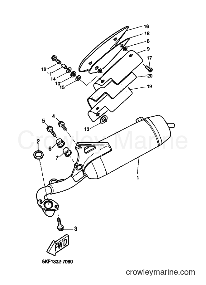 1999 Scooter YQ50 - YQ50 (5KH2) [010] - EXHAUST