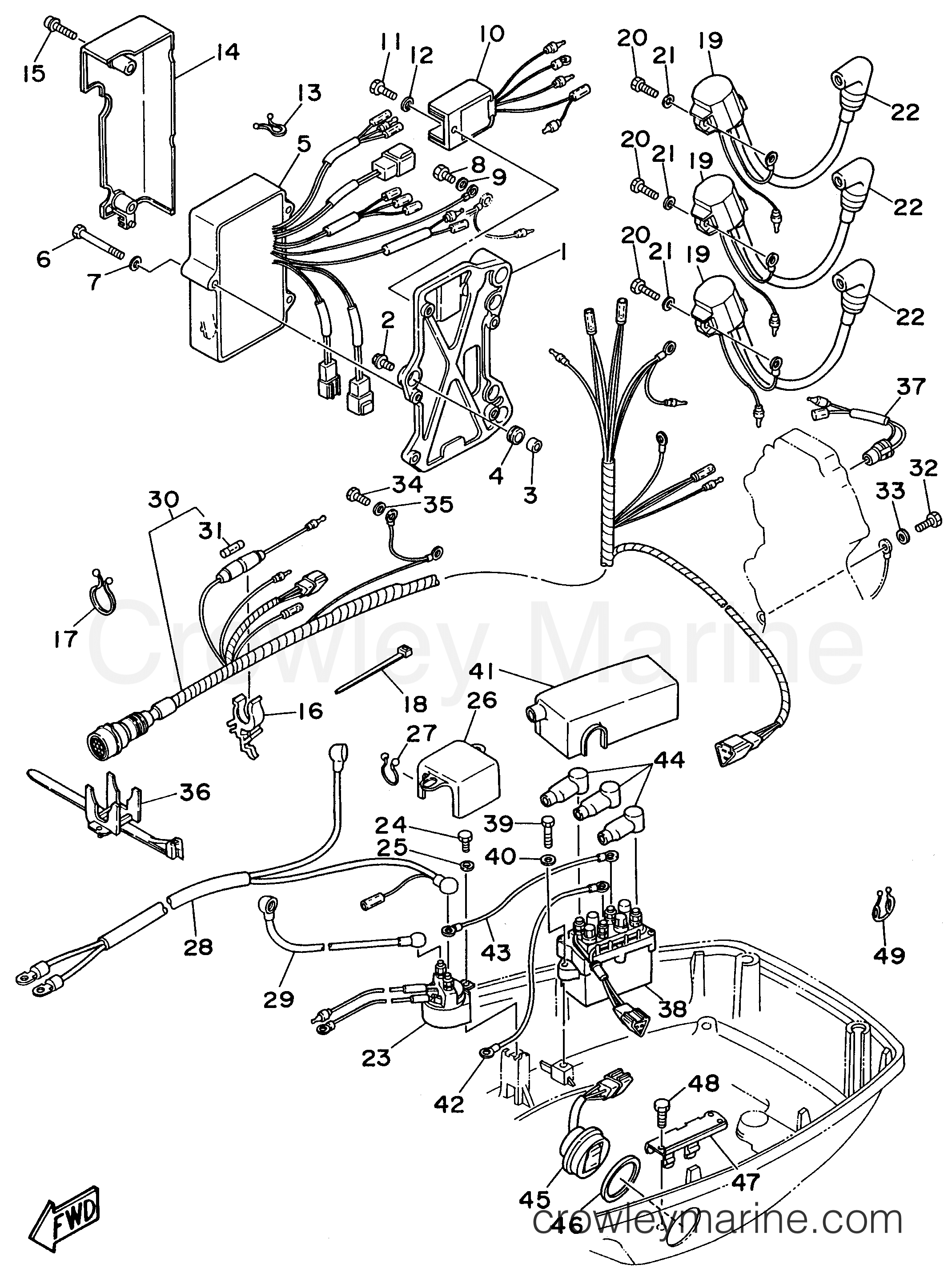 Yamaha Motors 70TLRV - ELECTRICAL 1