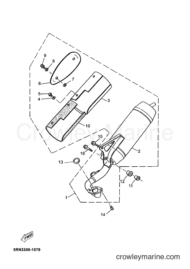 Yamaha Motors YN50 (5RN3) [010] - EXHAUST