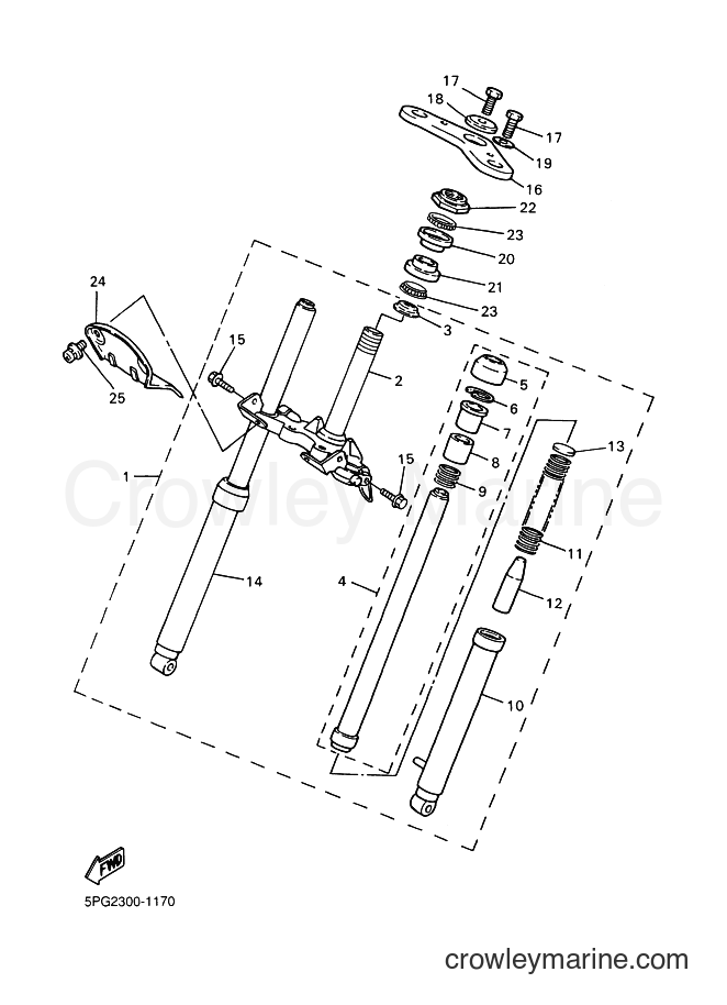 Yamaha Motors PW50 (5PG6) [010] - FRONT FORK