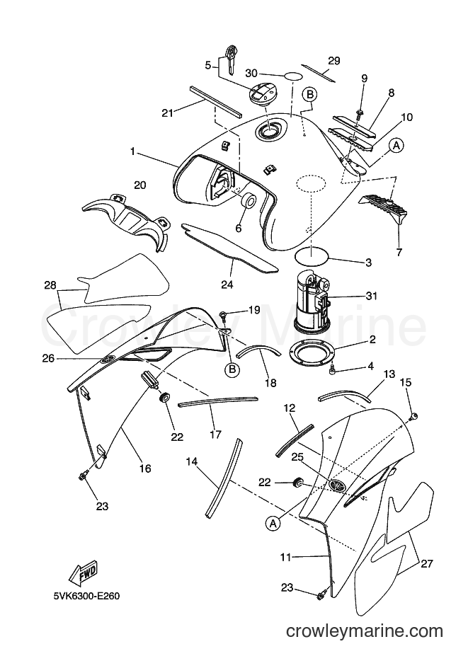 2014 Dirt Bike XT660R - XT660R (5VKL) [040] - FUEL TANK