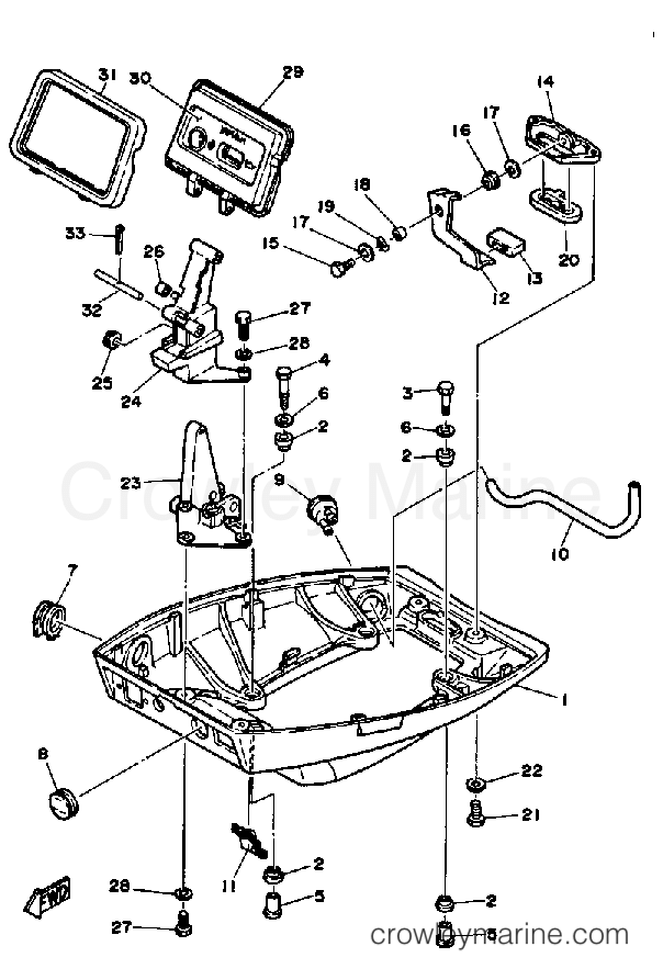 Yamaha Motors FT9.9EXF - BOTTOM COWLING