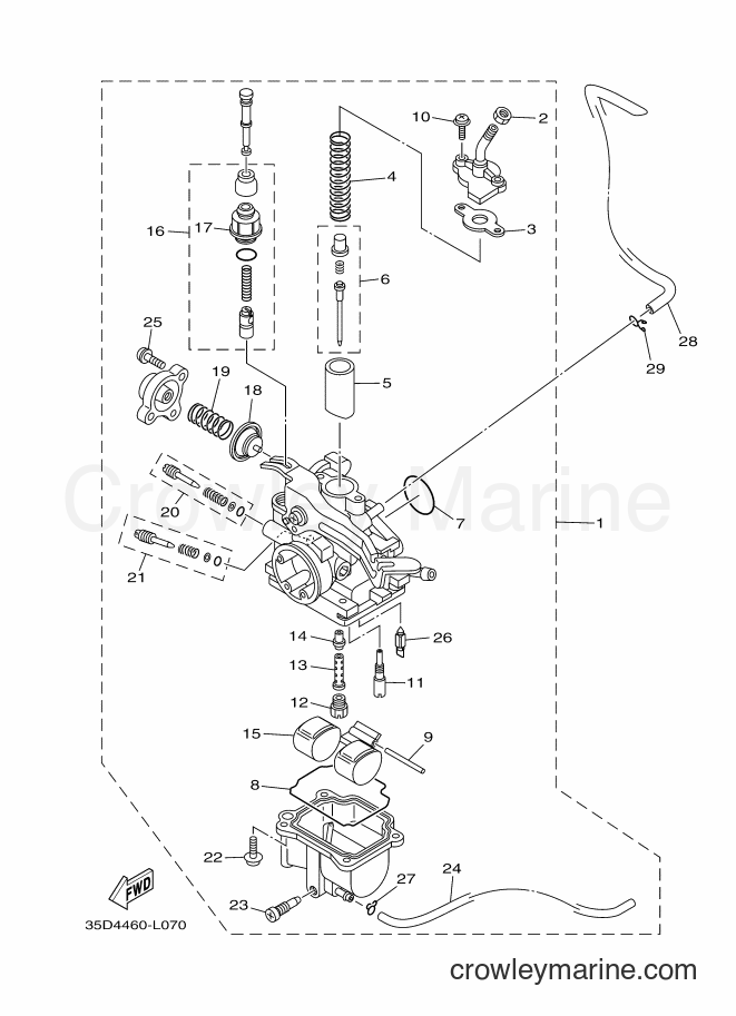 2014 Scooter T115LE - T115LE (35D7) [010] - CARBURETOR