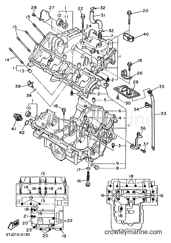 Yamaha Motors FZR400RR (4DX2) [999] - CRANKCASE