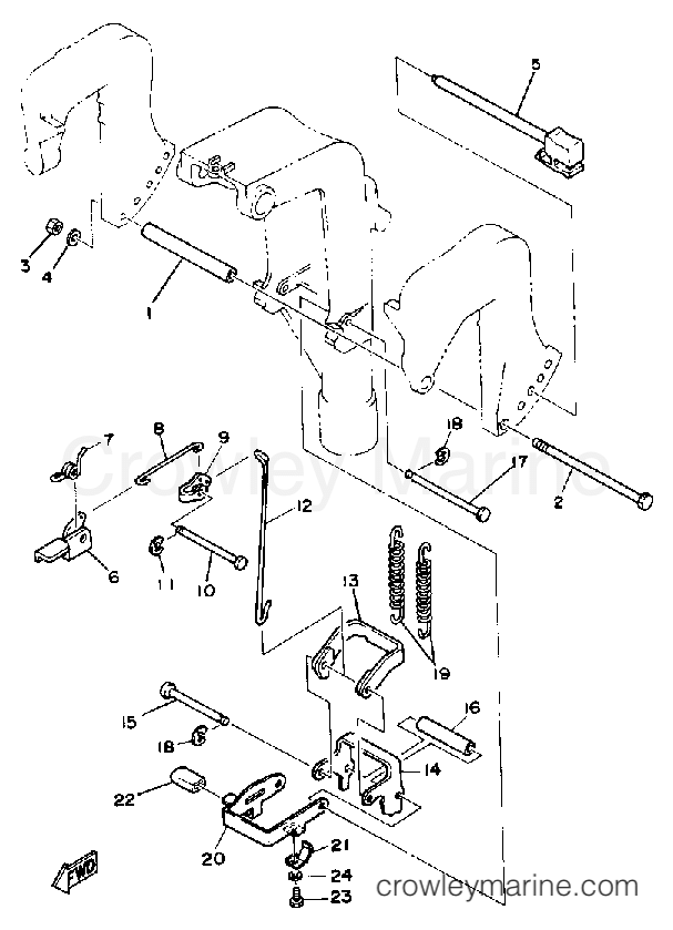 Yamaha Motors F9.9LF - BRACKET 2