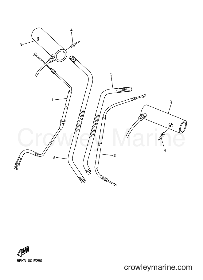 Yamaha Motors RSV10 (8GE2) [010] - CONTROL CABLE
