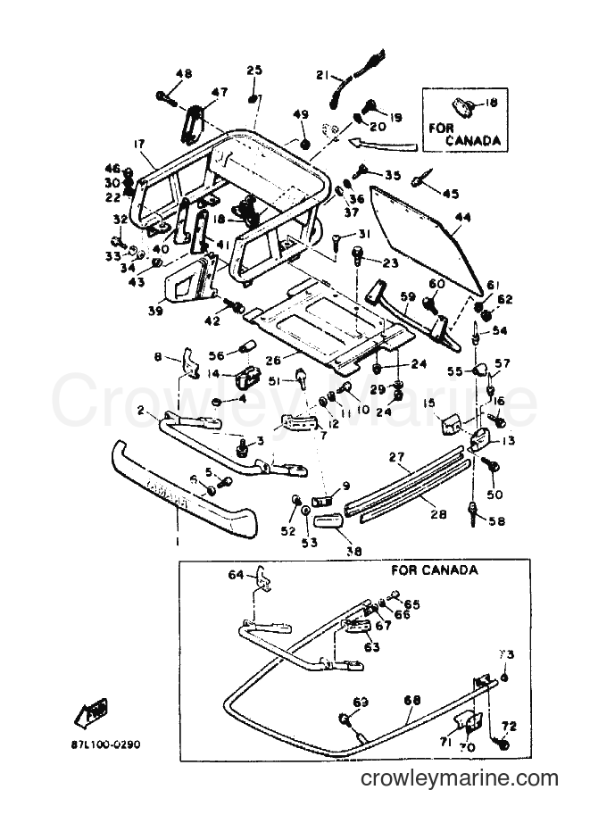 1990 Snowmobile ET400TR - ET400TR (87L1) [010] - BUMPER