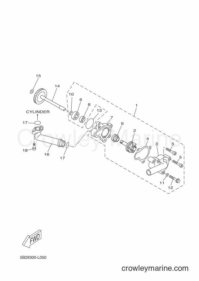 2014 Scooter YP250RA - YP250RA (2DL2) [030] - WATER PUMP