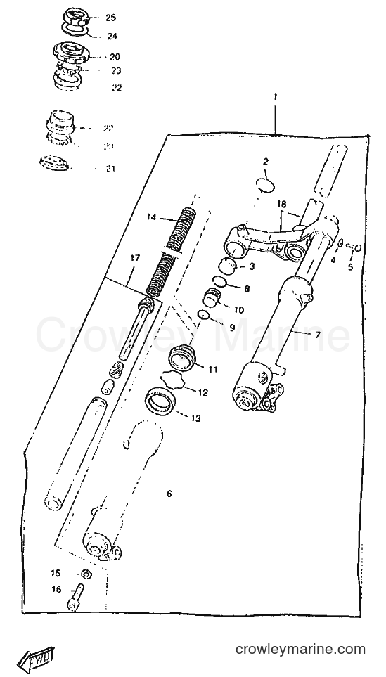 Yamaha Motors CW50RSP (4WT1) [999] - FRONT FORK