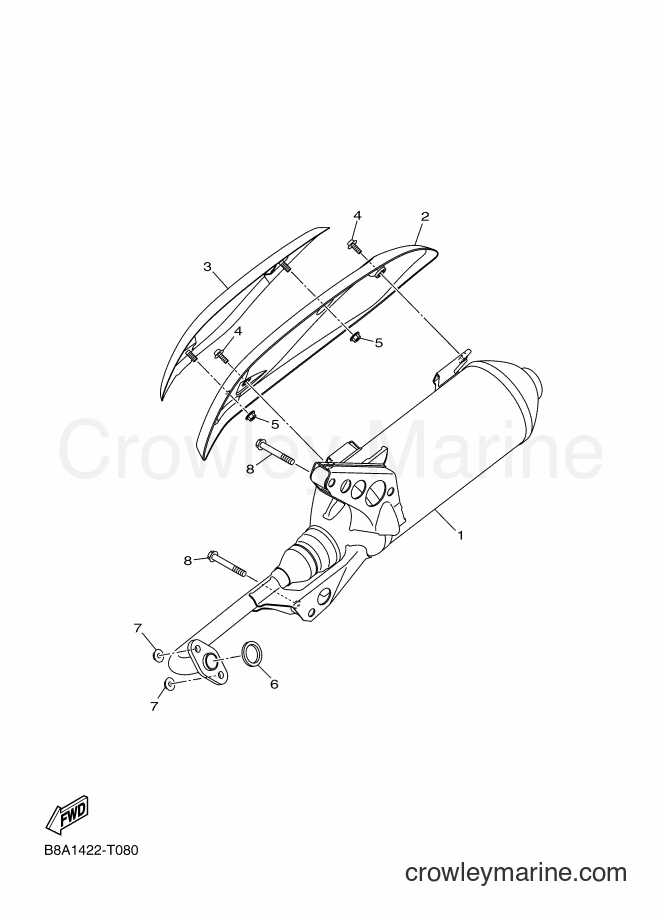 2018 Street Bike LTF125-A - LTF125-A (B8B2) [010] - EXHAUST
