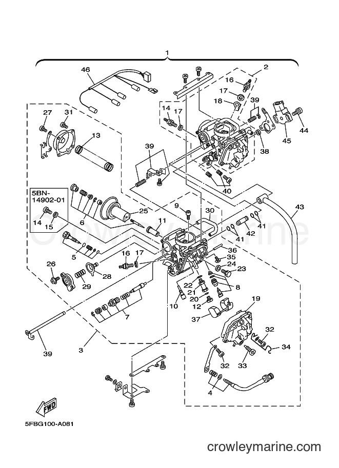 Yamaha Motors XVS650 (5FBM) [010] - CARBURETOR