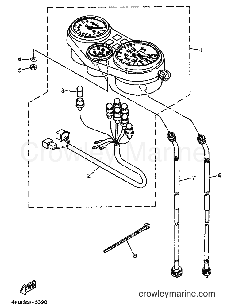 1996 Dirt Bike TDR125 - TDR125 (4GW4) [070] - METER
