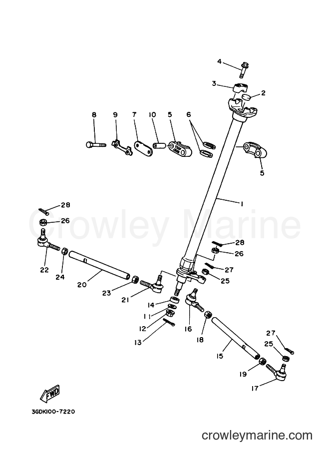 Yamaha Motors YF350X (5NF8) [030] - STEERING