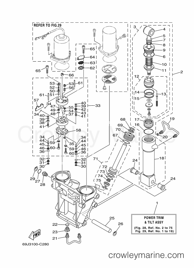 Yamaha Motors FL225AETX (69K7) [080] - COMPONER Y PODER VARILLA 1