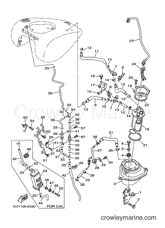 2006 Cruiser XV1900 - XV1900 (4D41) [010] - FUEL TANK 2