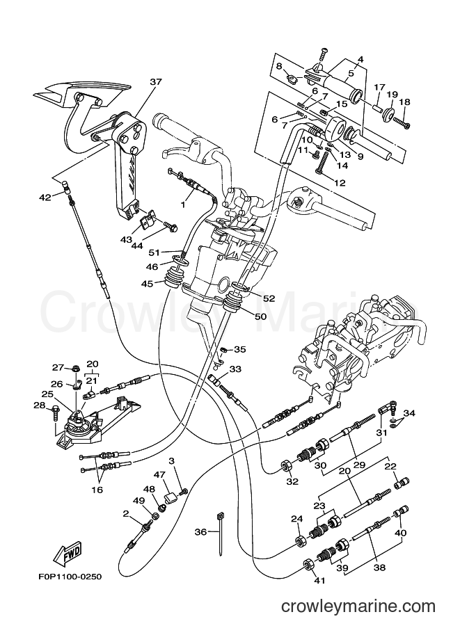 Yamaha Motors XA800Y (F0P1) [02A] - CONTROL CABLE