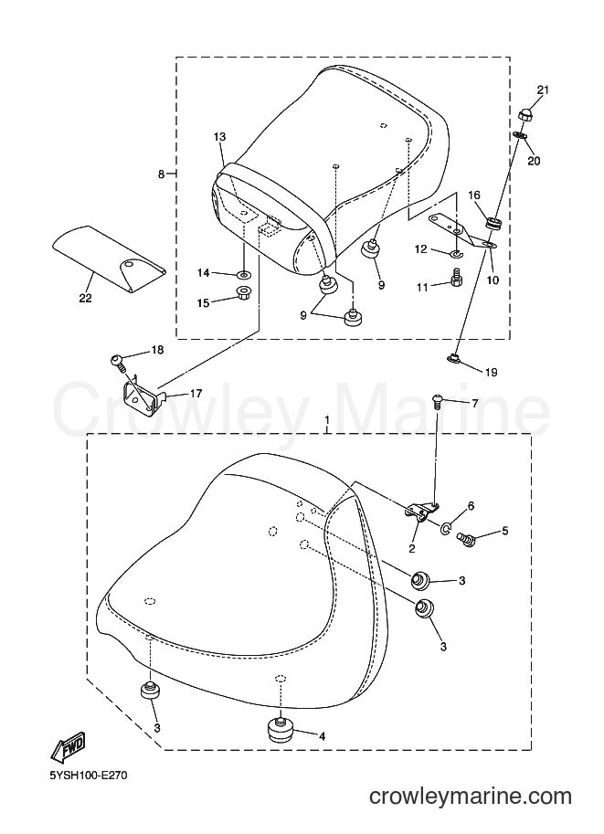 Yamaha Motors XVS1100A (5YSV) [010] - SEAT