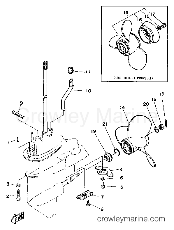 Yamaha Motors F9.9MLHQ - LOWER DRIVE 2