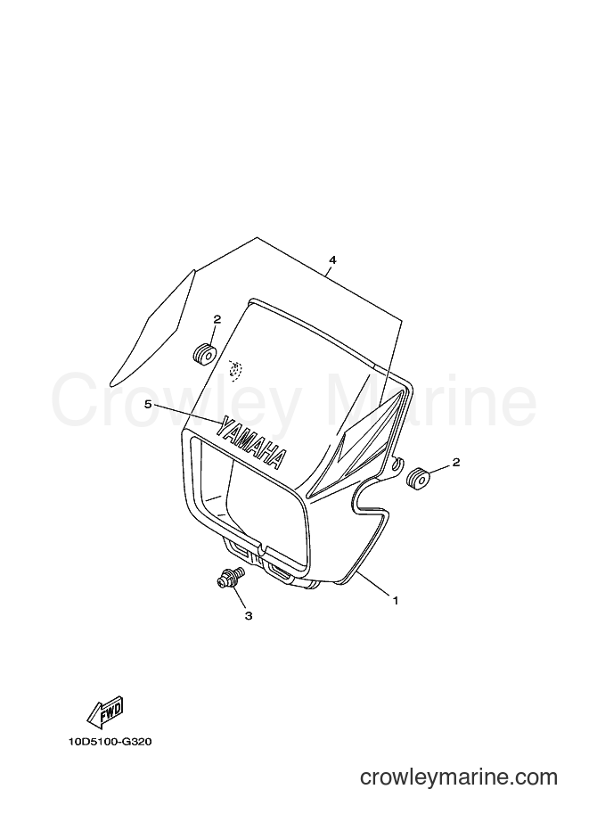 2009 Dirt Bike TW200E - TW200E (10DB) [010] - COWLING 1