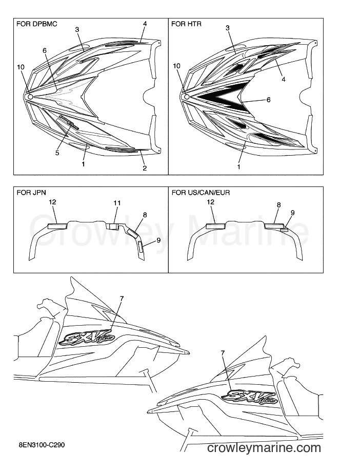 2004 Snowmobile SXV70M - SXV70M (8EN3) [020] - EMBLEM