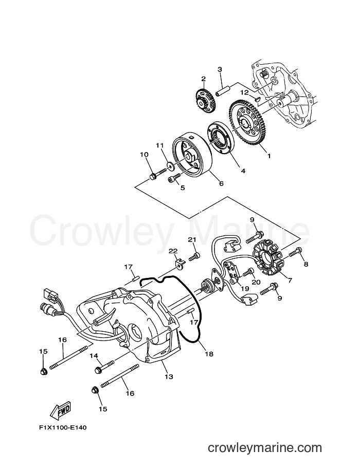 Yamaha Motors FX1100A-E (F1X1) [010] - GENERATOR