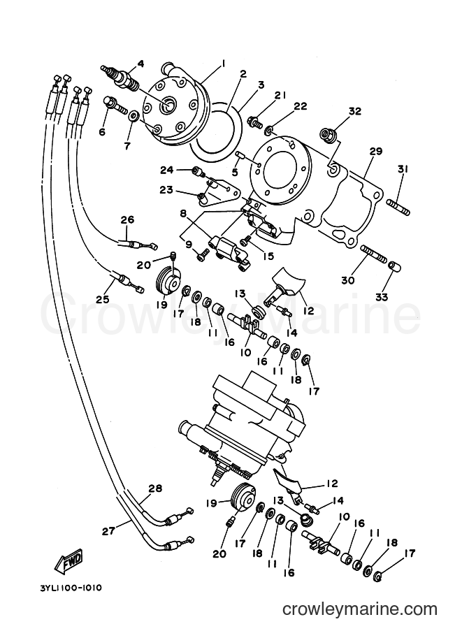 Yamaha Motors TZ250 (4DP2) [050] - CYLINDER HEAD