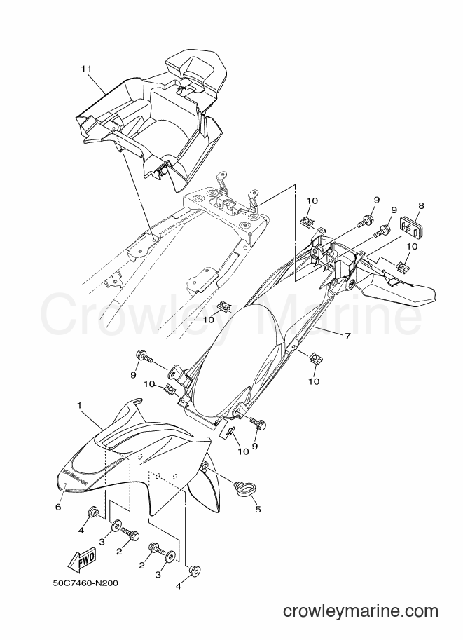 Yamaha Motors T135HC (50C7) [010] - FENDER