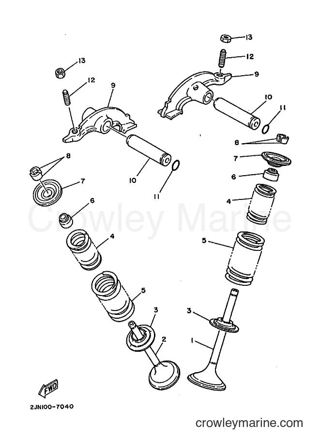 1988 Dirt Bike BW350 - BW350 (2JN0) [010] - VALVE