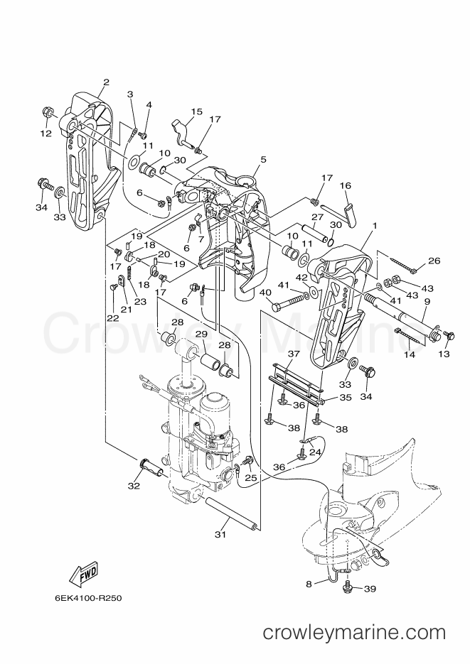 Yamaha Motors F130A (6EM3) [020] - BRACKET 1
