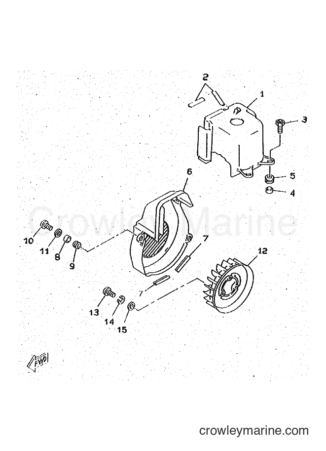 1996 Scooter CW50RSP - CW50RSP (4WS2) [010] - AIR SHROUD & FAN