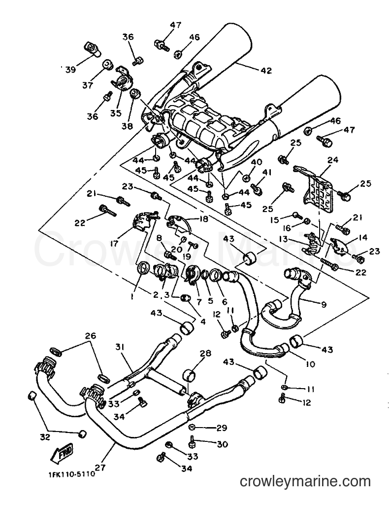 1992 Cruiser VMX1200 - VMX1200 (2EN) [999] - EXHAUST