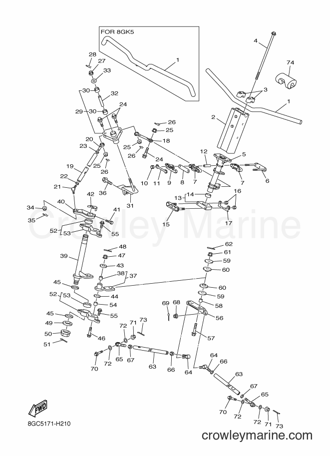 2009 Snowmobile RPZ50GT - RPZ50GT (8GK5) [020] - STEERING