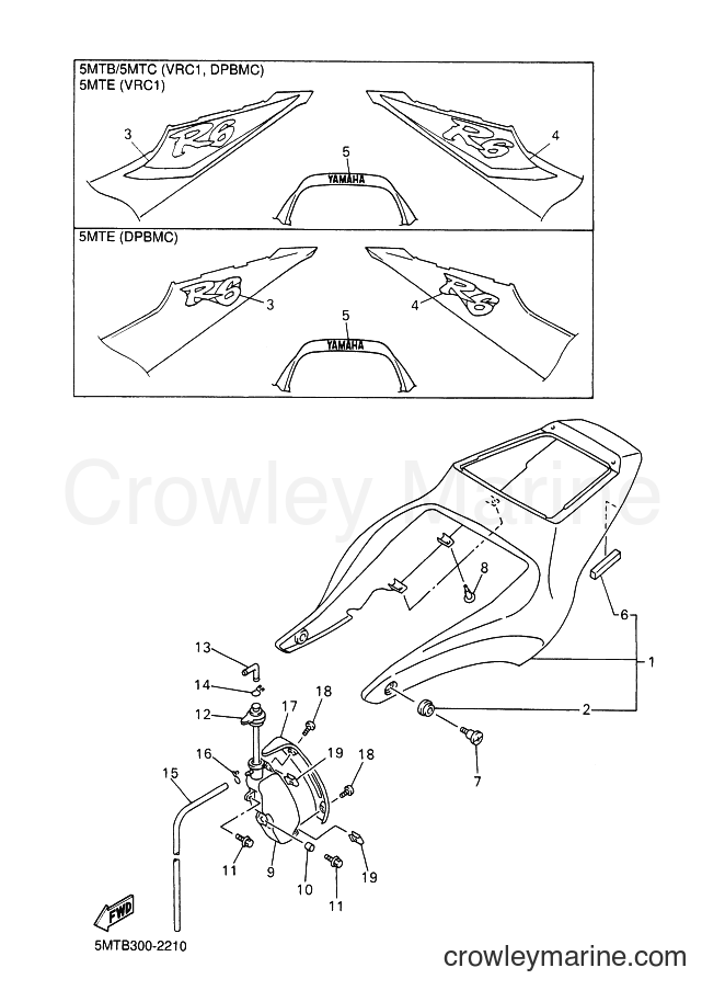 Yamaha Motors YZF-R6 (5MTB) [070] - SIDE COVER