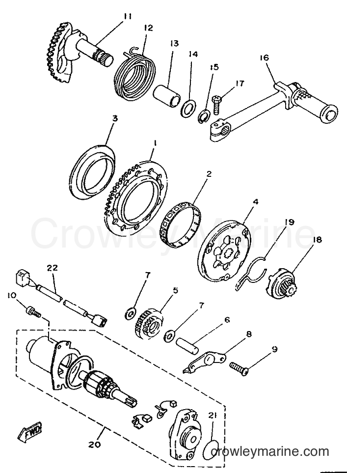 1996 Scooter YA50S - YA50S (4MJ2) [999] - STARTER
